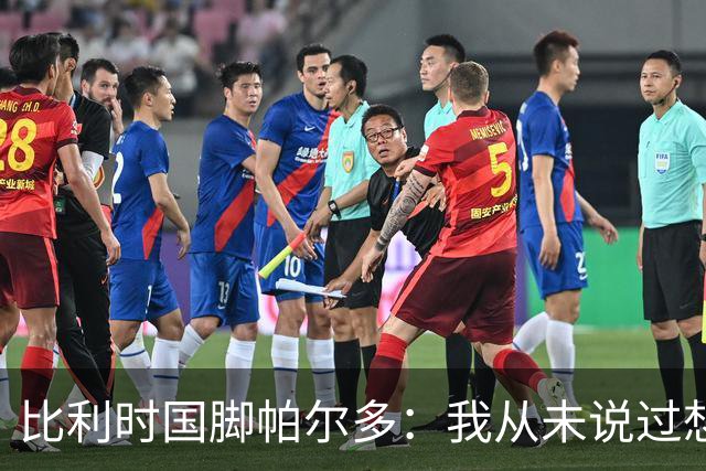 比利时国脚帕尔多：我从未说过想为西班牙出战，我做出了正确决定
